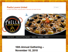Tablet Screenshot of paellaloversunited.com